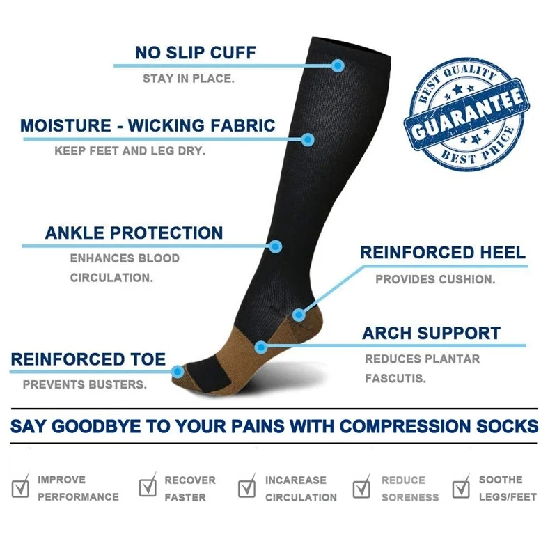 1 Paar Mannen Vrouwen Sport Co - Compression Sock Medical recensie en prijs