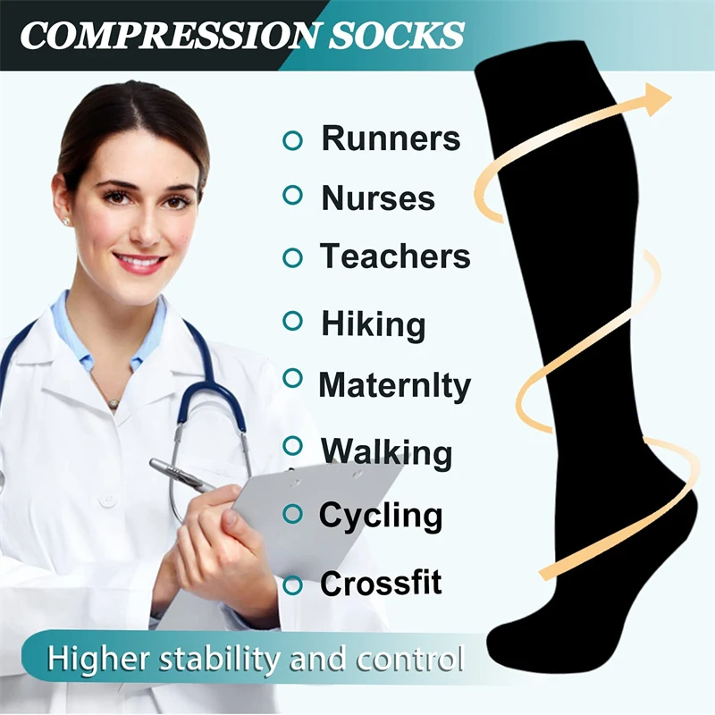 1 Paar Mannen Vrouwen Sport Co - Compression Sock Medical recensie en prijs